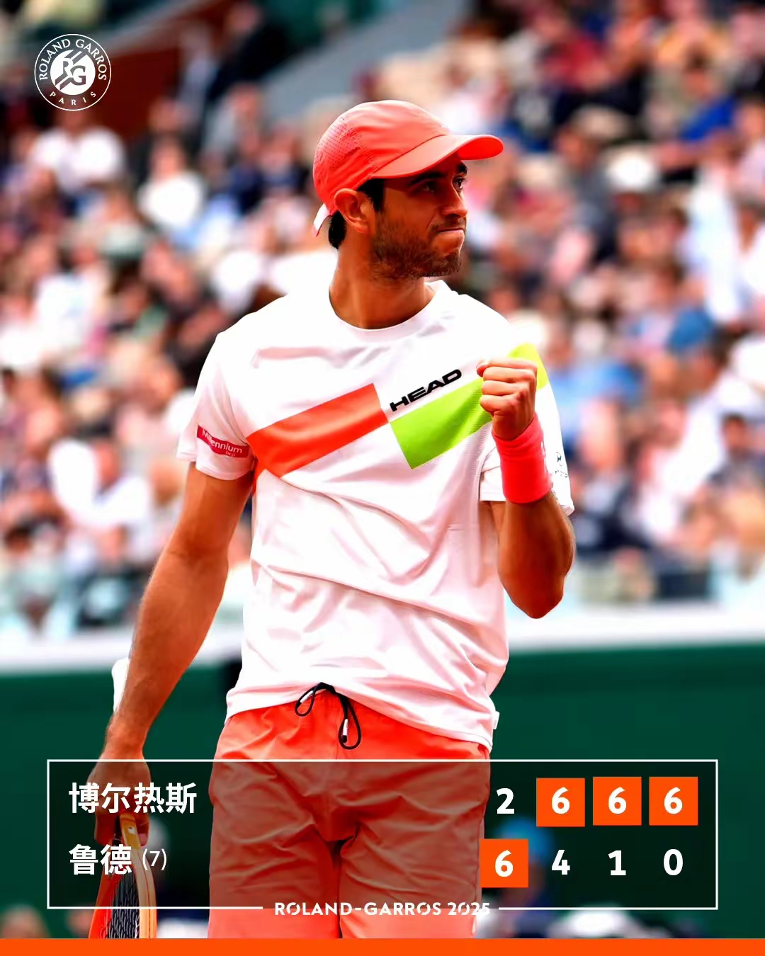 法网横扫澳网，鲁德关键制胜